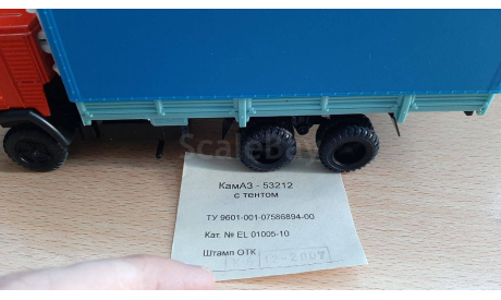 КАМАЗ 53212 с тентом, масштабная модель, Элекон, scale43