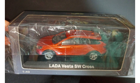 Лада Веста SW cross - оранжевый металлик -В БОКСЕ 1:43, масштабная модель, ВАЗ, Lada image, scale43