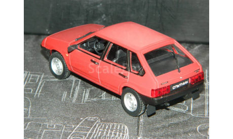 ВАЗ-2109 «Спутник» - вишневый - №69 с журналом 1:43, масштабная модель, Автолегенды СССР журнал от DeAgostini, scale43