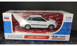 Лада гранта (lada granta ваз-2190) - белый 1:43