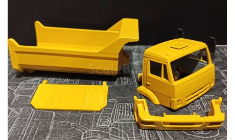 Камаз-65115-6056- комплект для конверсии окрашенный- желтый, масштабная модель, Артик, scale43