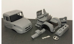 Кабина урал-4320-59 дневная - неокрашенная 1/43