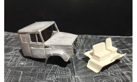 Кабина ЗИЛ-4331/4334 со спальником (МЕТАЛЛ) - неокрашенная необработанная! 1/43, масштабная модель, ALPA models, scale43