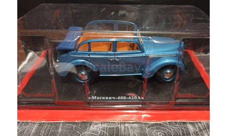 Москвич-400-420 - с журналом 1:24, масштабная модель, Hachette, scale24