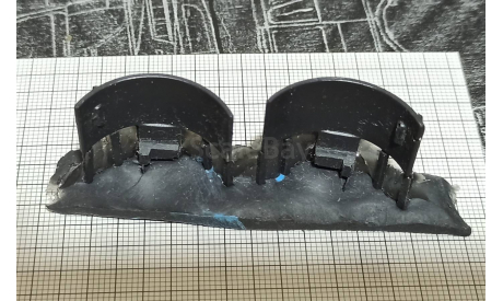 Крылья задние зил-130в1/4415/4421 - неокрашенные (БРАК)1/43, масштабная модель, ALPA models, 1:43