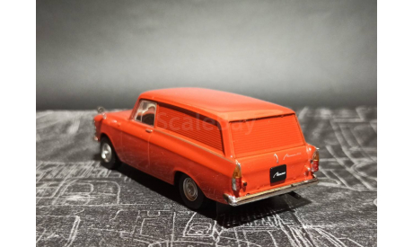 Москвич-434 - красный - №92 с журналом 1:43, масштабная модель, Автолегенды СССР журнал от DeAgostini, scale43