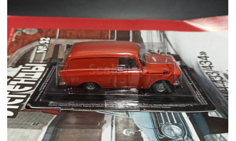 Москвич-434 - красный - №92 с журналом 1:43, масштабная модель, Автолегенды СССР журнал от DeAgostini, scale43