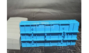 урал-4320-0911 - кузов с тентом - голубой/серый (Брак!) 1/43, масштабная модель, Автоистория (АИСТ), 1:43