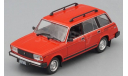 Lada Riva 1500 Estate (ВАЗ-2104) - красный - №276 с журналом 1:43, масштабная модель, Автолегенды СССР журнал от DeAgostini, 1/43