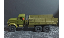 Краз-214 бортовой - хаки - БЕЗ ЖУРНАЛА 1:43, масштабная модель, Легендарные грузовики, scale43