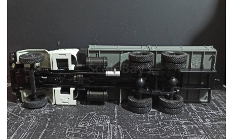Краз-250 бортовой - серый 1:43, масштабная модель, Наш Автопром, scale43