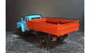ГАЗ-САЗ-3507 самосвал - голубой/коричневый 1:43, масштабная модель, ALPA models, scale43