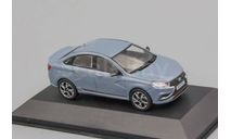 Лада Веста sport  седан - серо-голубой - №22 с журналом 1:43, масштабная модель, Автолегенды Новая эпоха, scale43, ВАЗ