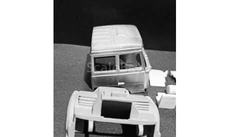Кабина урал-4320-80 (пластик) необработанная - неокрашенная  1/43, масштабная модель, ALPA models, 1:43