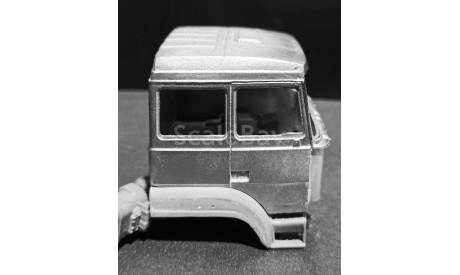 Кабина урал-5323-02 со спальником (пластик) - 2-й рестайлинг - обработанная 1/43, масштабная модель, ALPA models, scale43