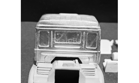 Кабина урал-4320-80 (пластик) необработанная - неокрашенная  1/43, масштабная модель, ALPA models, 1:43