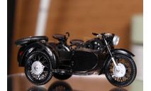 Днепр МТ-10 с коляской - черный 1/43, масштабная модель мотоцикла, Моделстрой, scale43
