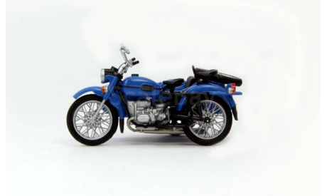 Урал 8.103-10 с люлькой - синий 1/43, масштабная модель мотоцикла, Моделстрой, 1:43