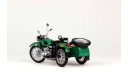 Урал 8.103-10 с люлькой - зеленый 1/43, масштабная модель мотоцикла, Моделстрой, scale43