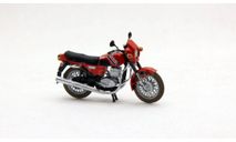 Ява-350-639 jawa - красный 1/43, масштабная модель мотоцикла, Моделстрой, scale43
