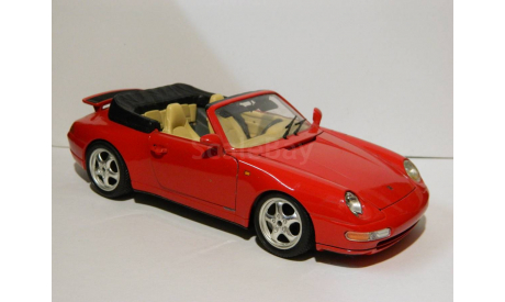 Porsche Carrera 911 (1993) Bburago - без коробки 1:18, масштабная модель, scale18