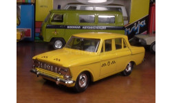 Желтое такси Москвич-412, модель 1:43