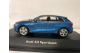 Audi A3 Sportback в масштабе 1:43 дилерский., масштабная модель, scale43