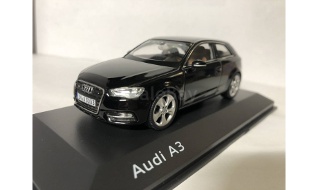 Audi A3 в масштабе 1:43 дилерский (черный)., масштабная модель, scale43
