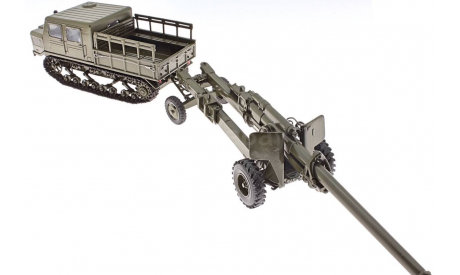 1952 - 1962 АТ-С 712 и гаубица М-36, редкая масштабная модель, Никитин И.В. (член GMM Minigrad), scale43, армия