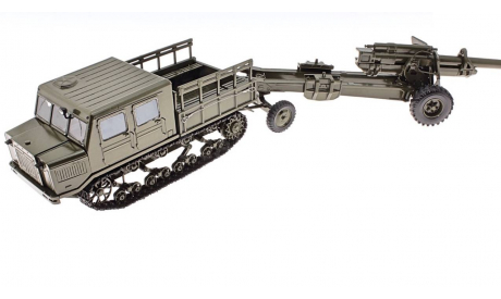 1952 - 1962 АТ-С 712 и гаубица М-36, редкая масштабная модель, Никитин И.В. (член GMM Minigrad), scale43, армия