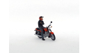 Ява-350-638 мотоцикл (красный) с фигуркой 1/43, масштабная модель мотоцикла, Modelstroy, scale43, Jawa