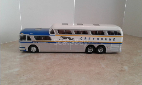 GMC Greyhound Scenicruiser 1956 г. ... (Hachette) ..., масштабная модель, scale43