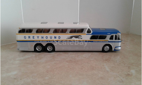 GMC Greyhound Scenicruiser 1956 г. ... (Hachette) ..., масштабная модель, scale43