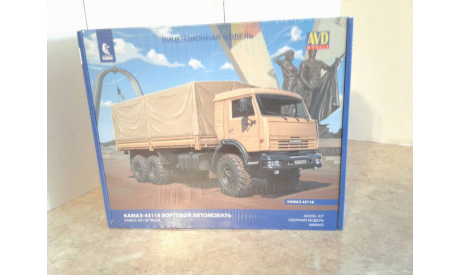 Сборная модель КамАЗ-43118 бортовой ... (AVD) ..., сборная модель автомобиля, scale43, AVD Models
