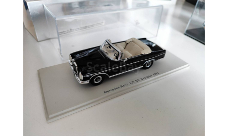 1/43 Mercedes-Benz 300SE W112 Cabriolet ’1963 Spark, масштабная модель, scale43