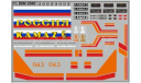 DKM0340 КАМАЗ (полосы, надписи, логотипы), вариант 17, фототравление, декали, краски, материалы, MAKSIPROF, scale43