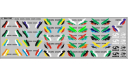 DKM0183 Набор декалей КРАЗ полосы и логотипы, вариант 1 (200х70 мм), фототравление, декали, краски, материалы, MAKSIPROF, scale43