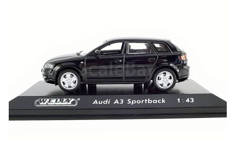 Audi A3 Sportback Welly 1:43, масштабная модель, scale43