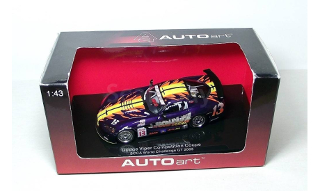 Dodge Viper Competition Coupe BOB WOODHOUSE #13 SCCA ’04 AUTOart 1:43, масштабная модель, scale43