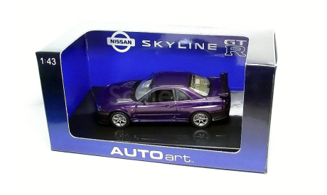 Nissan Skyline R34 GTR 1999 AUTOart, масштабная модель, scale43
