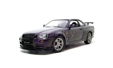 Nissan Skyline R34 GTR 1999 AUTOart, масштабная модель, scale43