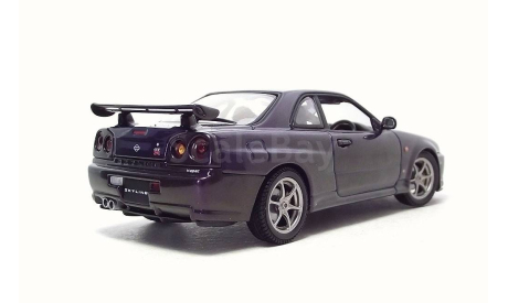 Nissan Skyline R34 GTR 1999 AUTOart, масштабная модель, scale43