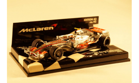 1:43 Minichamps - McLaren MP4/23 - Heikki Kovalainen, масштабная модель, 1/43