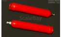 Баллоны 40 л красные с вентилем, 2 штуки, запчасти для масштабных моделей, Петроградъ и S&B, scale43