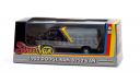 DODGE Ram B250 Van 1980 Silver and Black with Yellow, Red and Blue Stripes, масштабная модель, Greenlight Collectibles, scale43