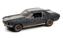 FORD Mustang Coupe 1967 Matte Black (машина Адониса Крида из к/ф ’Крид II’), масштабная модель, Greenlight Collectibles, scale18