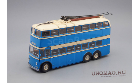 ЯТБ-3 Городской троллейбус (1938-1939), голубой с бежевым, масштабная модель, ULTRA Models, scale43