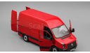 VOLKSWAGEN Crafter Van, red, масштабная модель, Bauer/Cararama/Hongwell, scale24