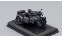 BMW R75 motorcycle with sidecar, matte dark grey, масштабная модель мотоцикла, Bauer/Cararama/Hongwell, scale43