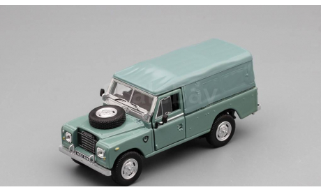 LAND ROVER Series 109 с тентом, серо-голубой, масштабная модель, Bauer/Cararama/Hongwell, scale43